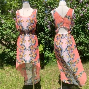 LOOTER | Hi Lo Floral Dress